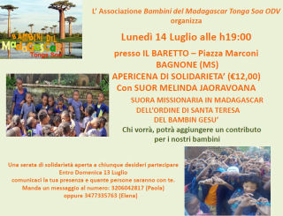 Bambini del Madagascar Tonga Soa - 14 luglio 2025