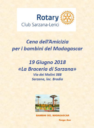 Bambini del Madagascar Tonga Soa - Cena Rotary