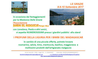 Bambini del Madagascar Tonga Soa - Le Grazie 2017