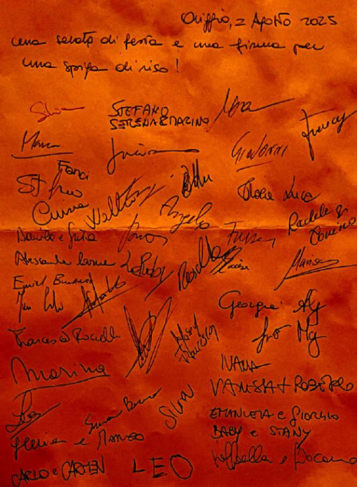 Una testimonianza di amicizia e festa che ci aiuta nel nostro progetto