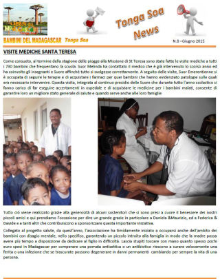 Tonga Soa News n.08 - Giugno 2015