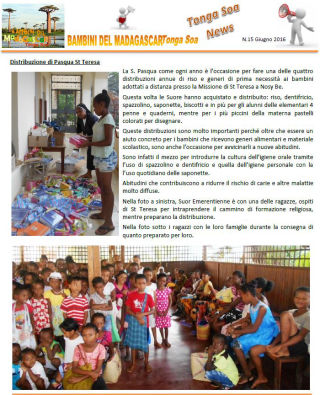 Tonga Soa News n.15 - Giugno 2016