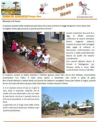 Tonga Soa News n.24 - Novembre 2017