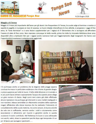 Tonga Soa News n.28 - Giugno 2018
