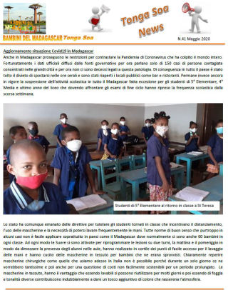 Tonga Soa News n.41 - Maggio 2020