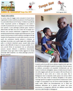 Tonga Soa News n.61 - Agosto 2024